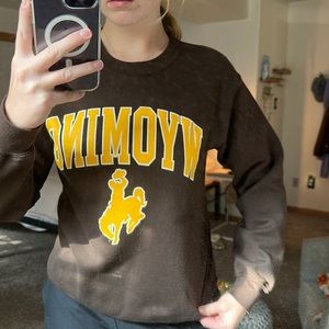 University of Wyoming crew neck